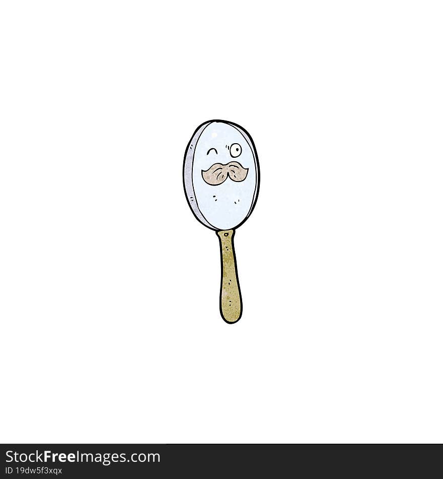 cartoon magnifying glass