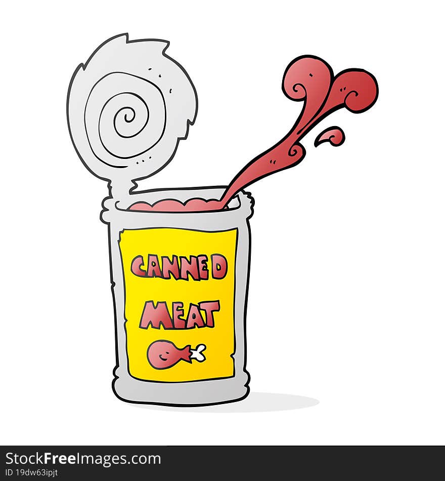 Cartoon Canned Meat