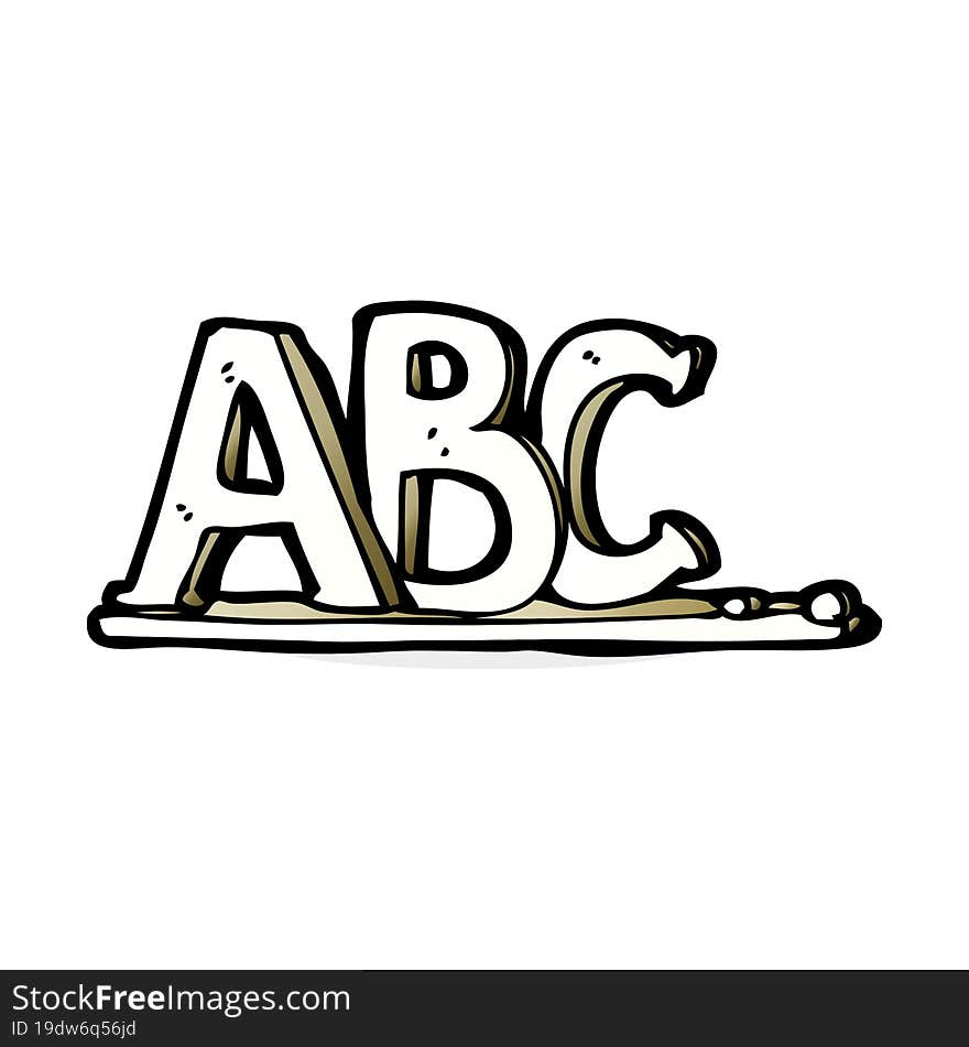 Cartoon ABC Letters