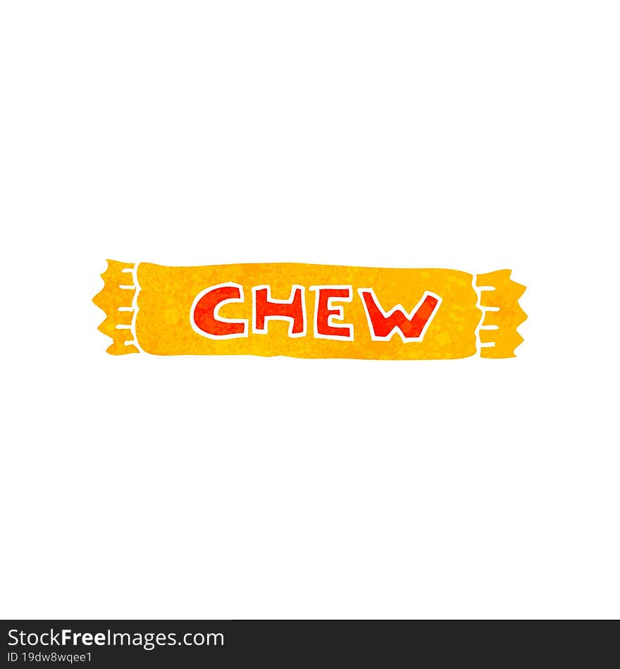 retro cartoon chew