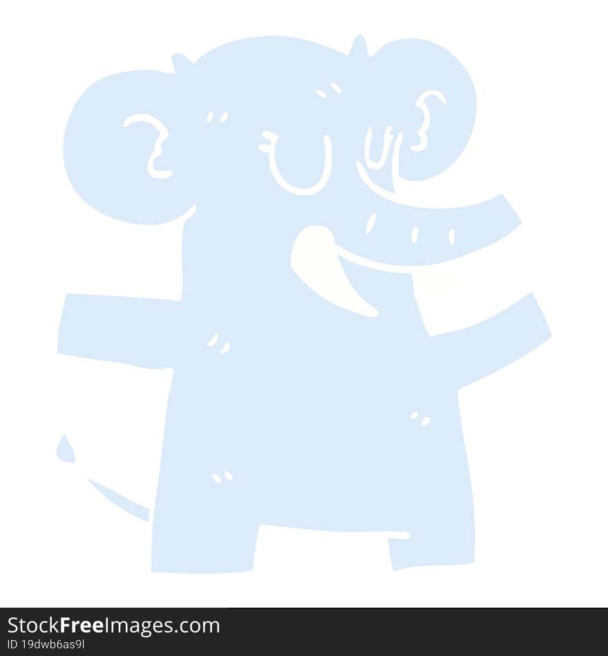 cartoon doodle elephant dancing