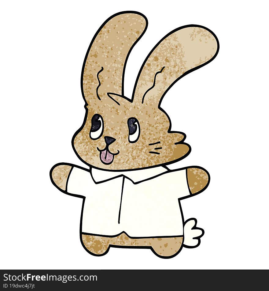 cartoon doodle jolly rabbit