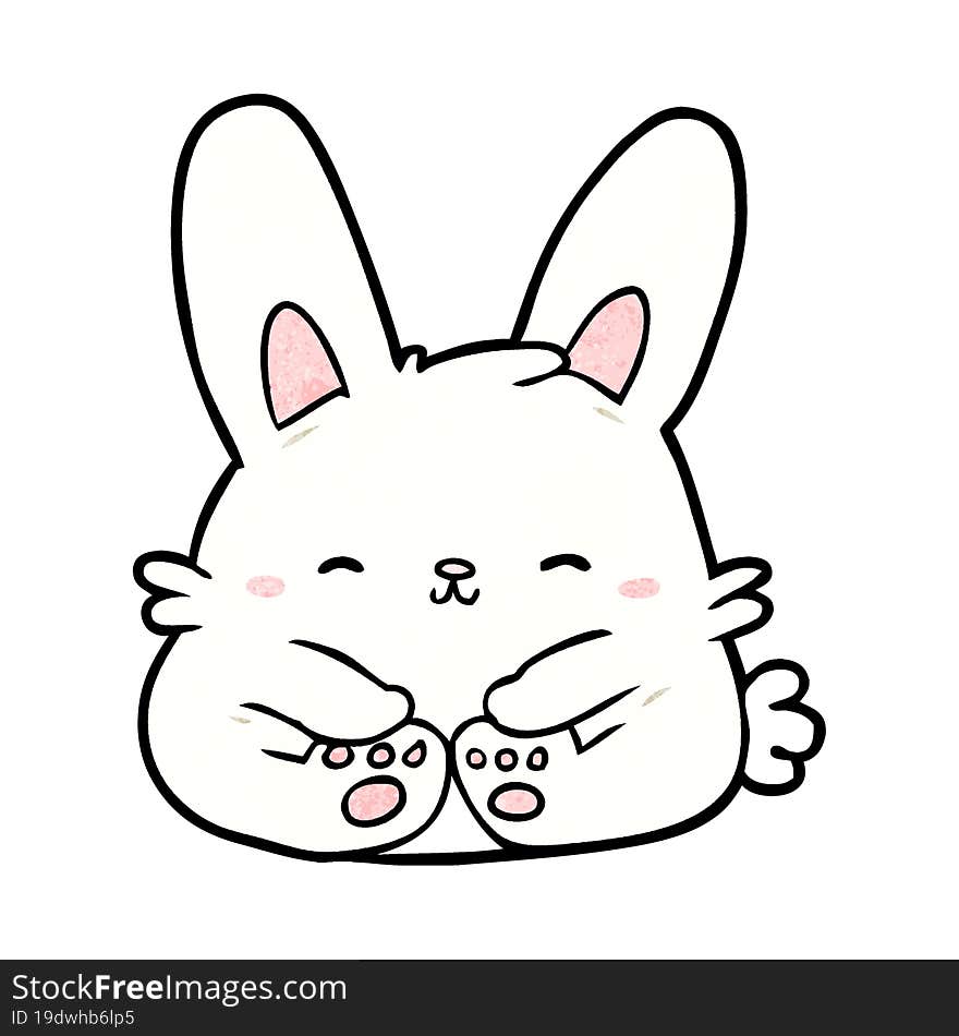 cute cartoon bunny rabbit. cute cartoon bunny rabbit