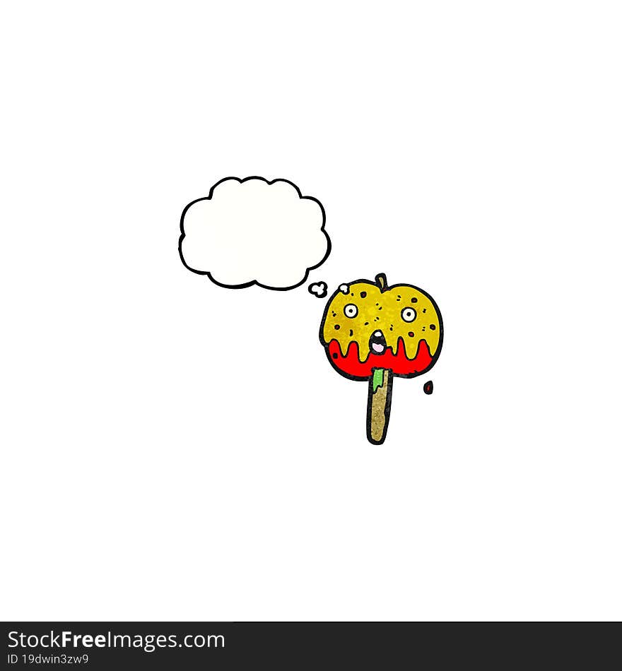 cartoon toffee apple