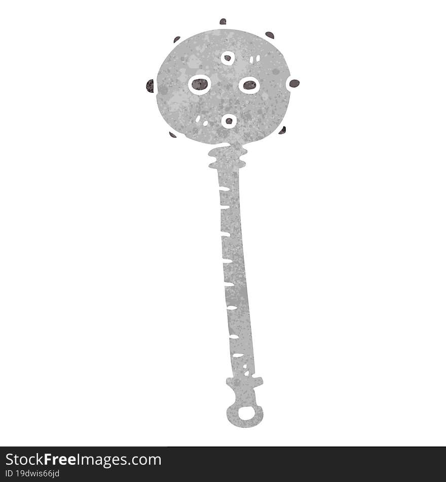 Retro Cartoon Medieval Mace