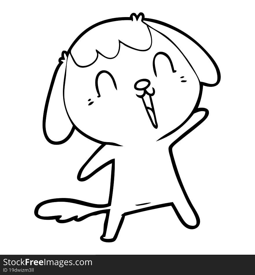 cute cartoon dog crying. cute cartoon dog crying