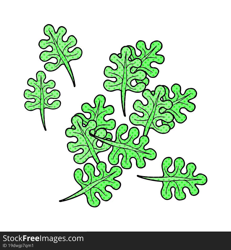 cartoon leaves