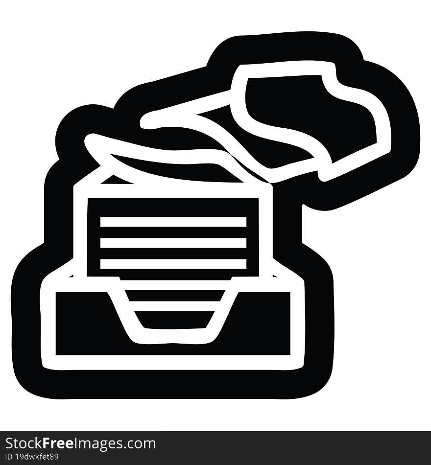 office paper stack icon