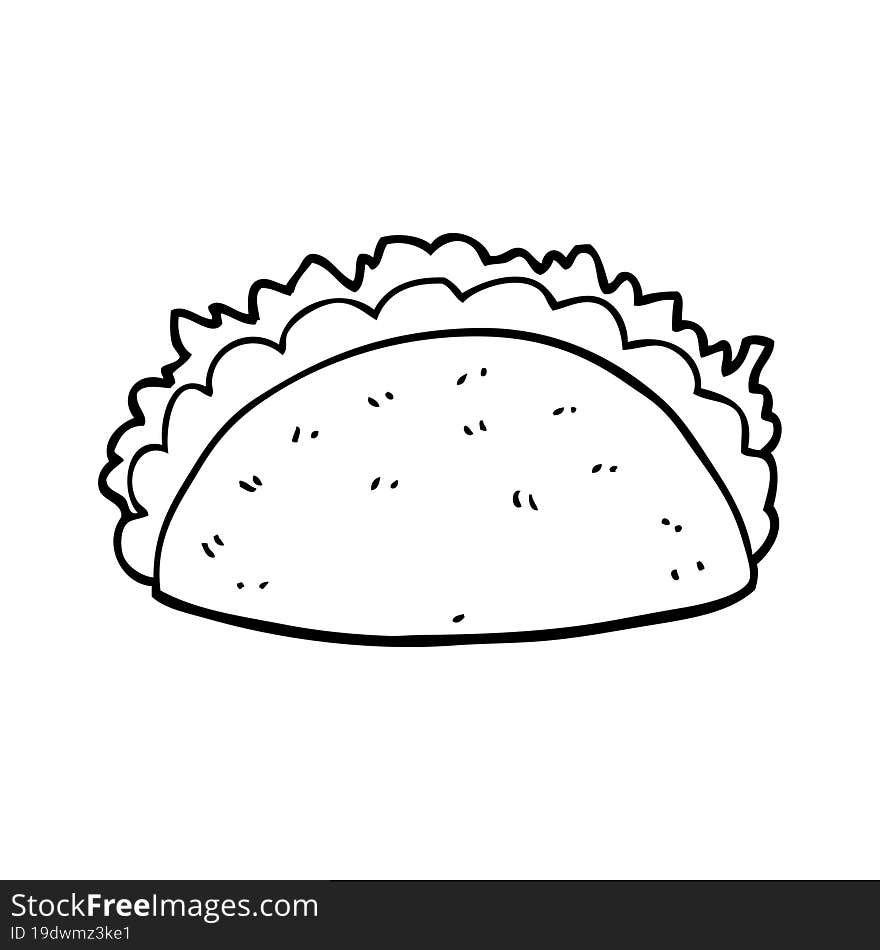 cartoon taco