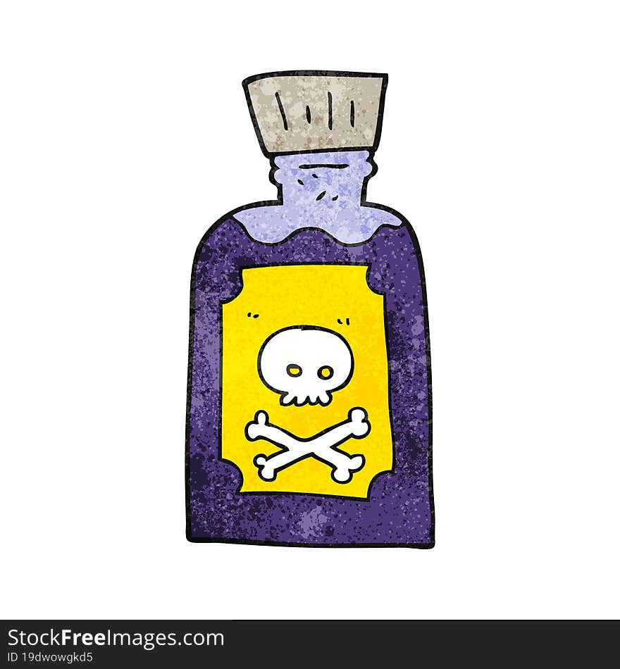 Textured Cartoon Poison