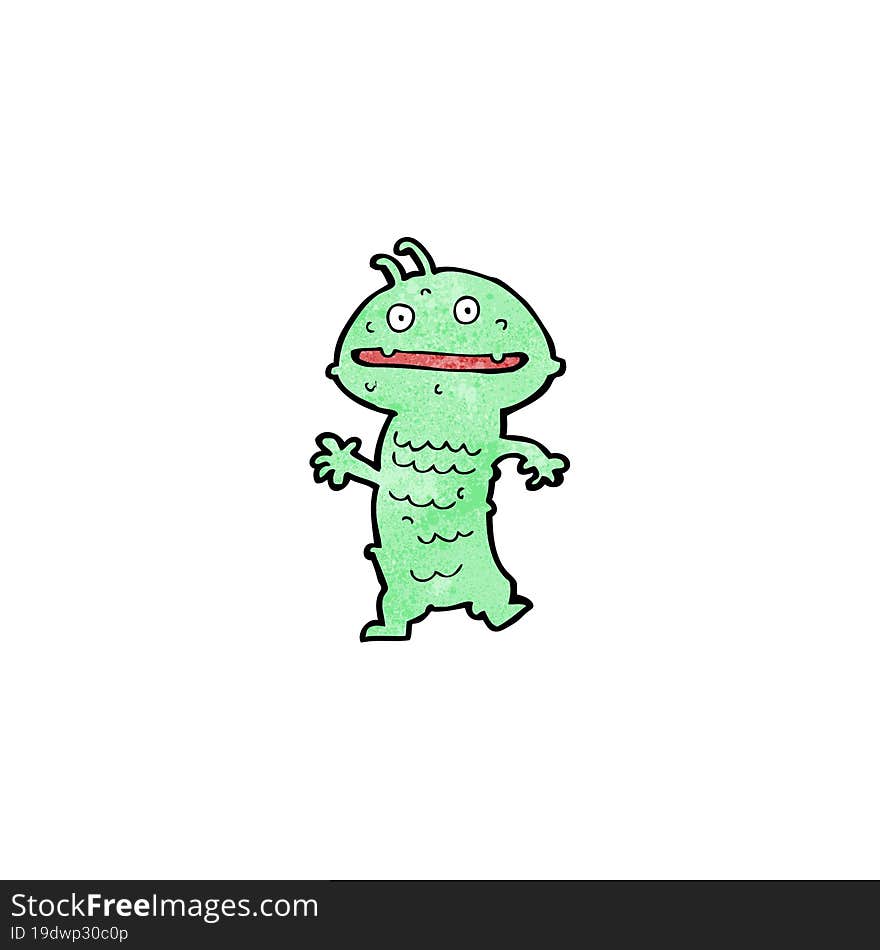 funny cartoon alien