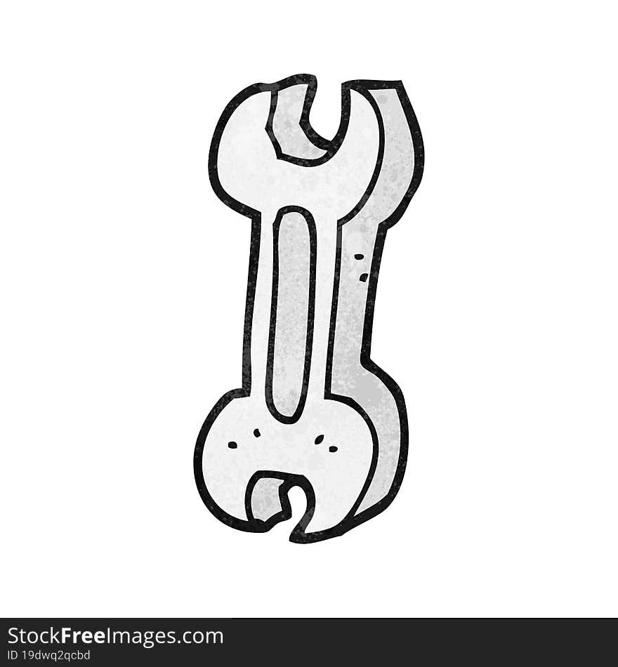 textured cartoon spanner