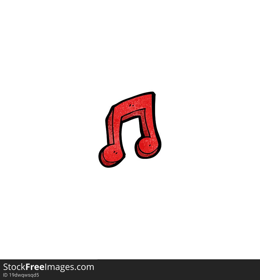 cartoon musical note