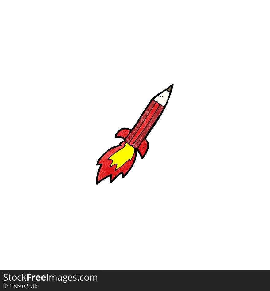 cartoon rocket