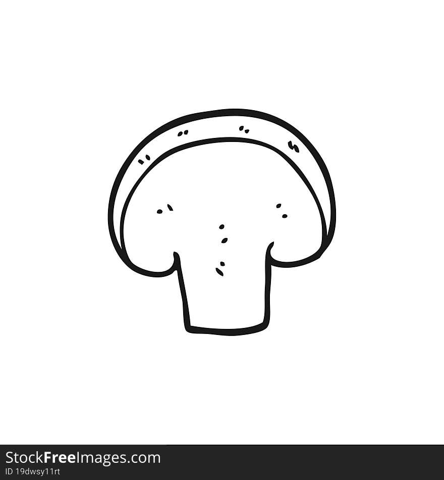 Cartoon Mushroom Slice