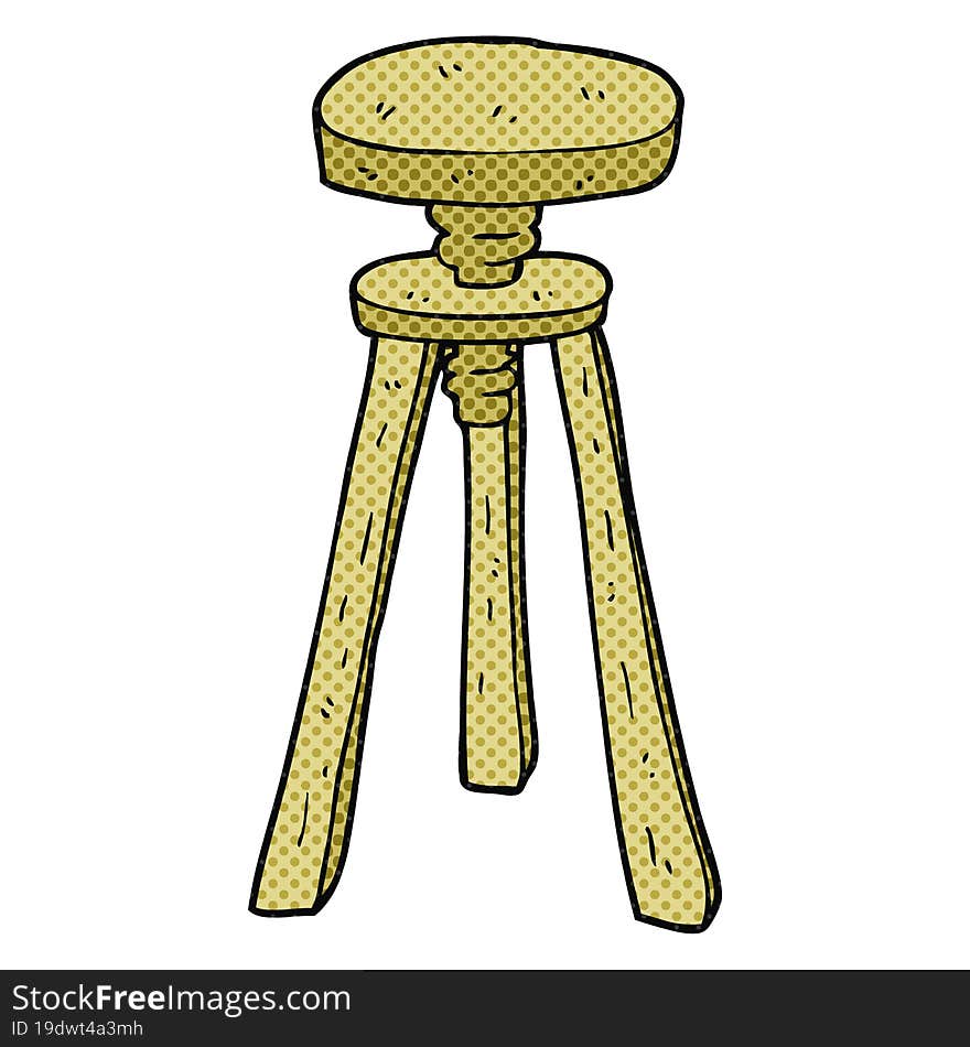 Cartoon Artist Stool