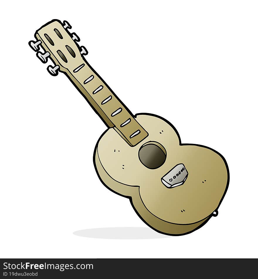 cartoon guitar