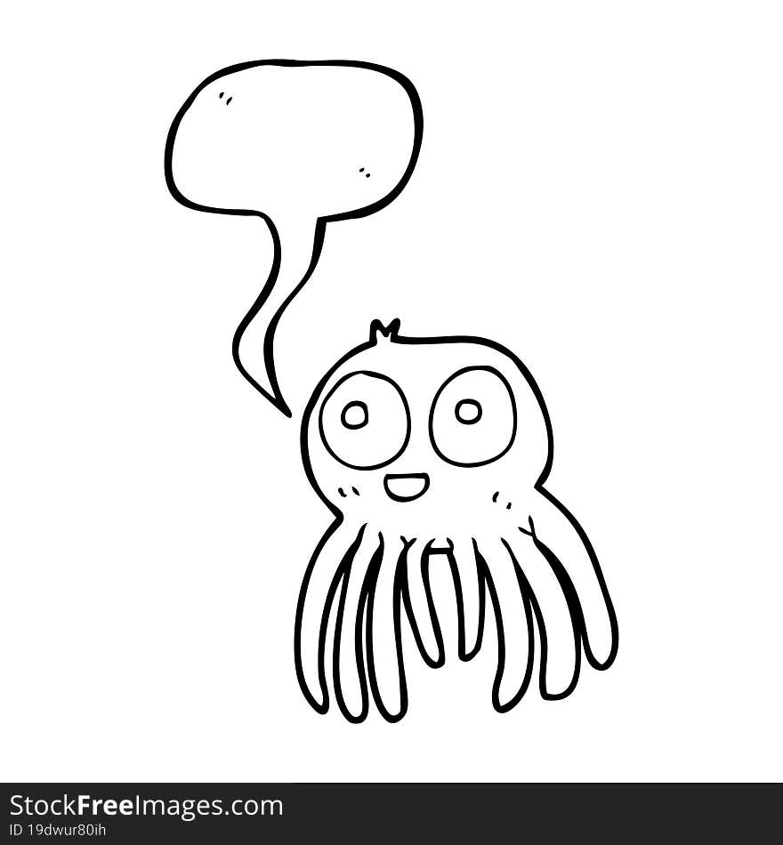 speech bubble cartoon spider