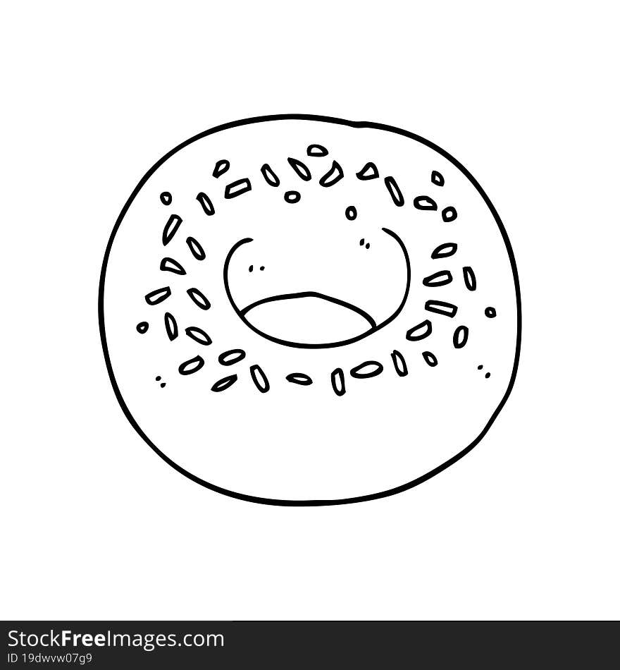 cartoon donut