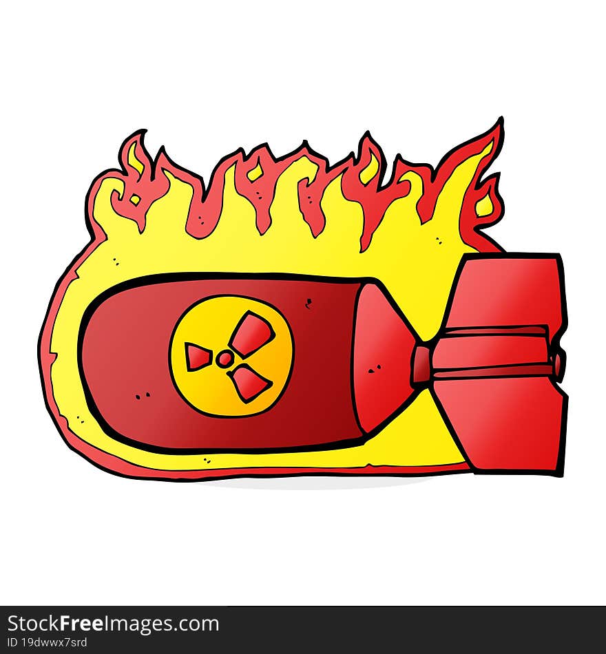 cartoon nuclear bomb