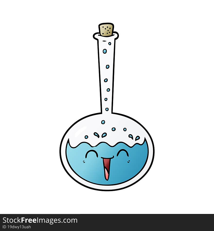 cartoon chemical potion. cartoon chemical potion