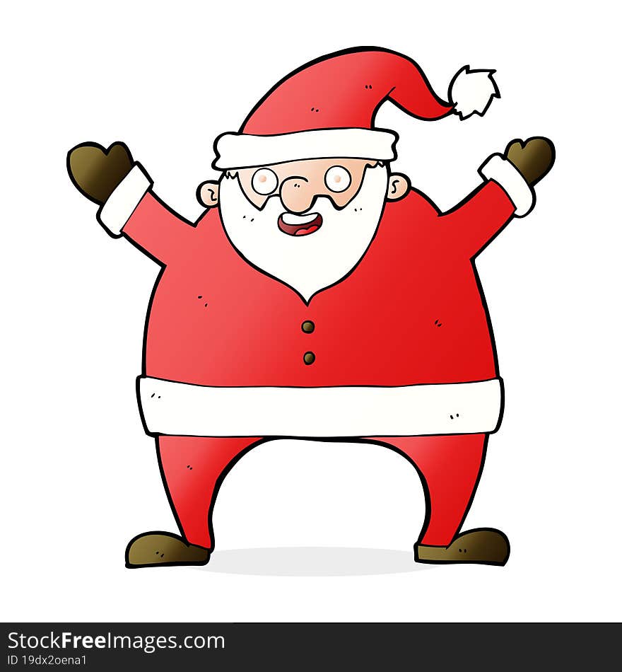 cartoon santa claus