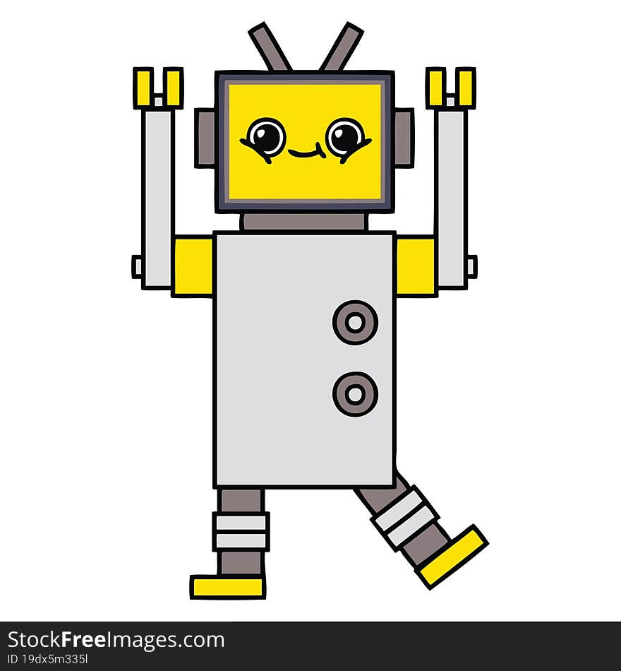 Cute Cartoon Robot