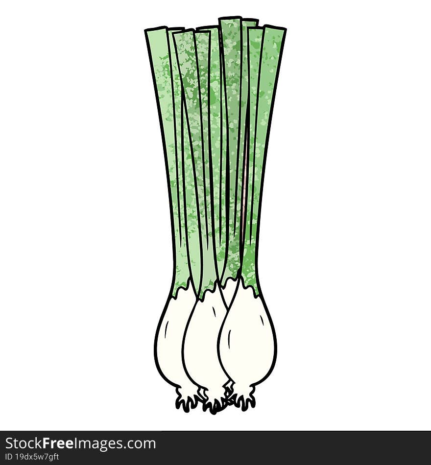 cartoon spring onions. cartoon spring onions