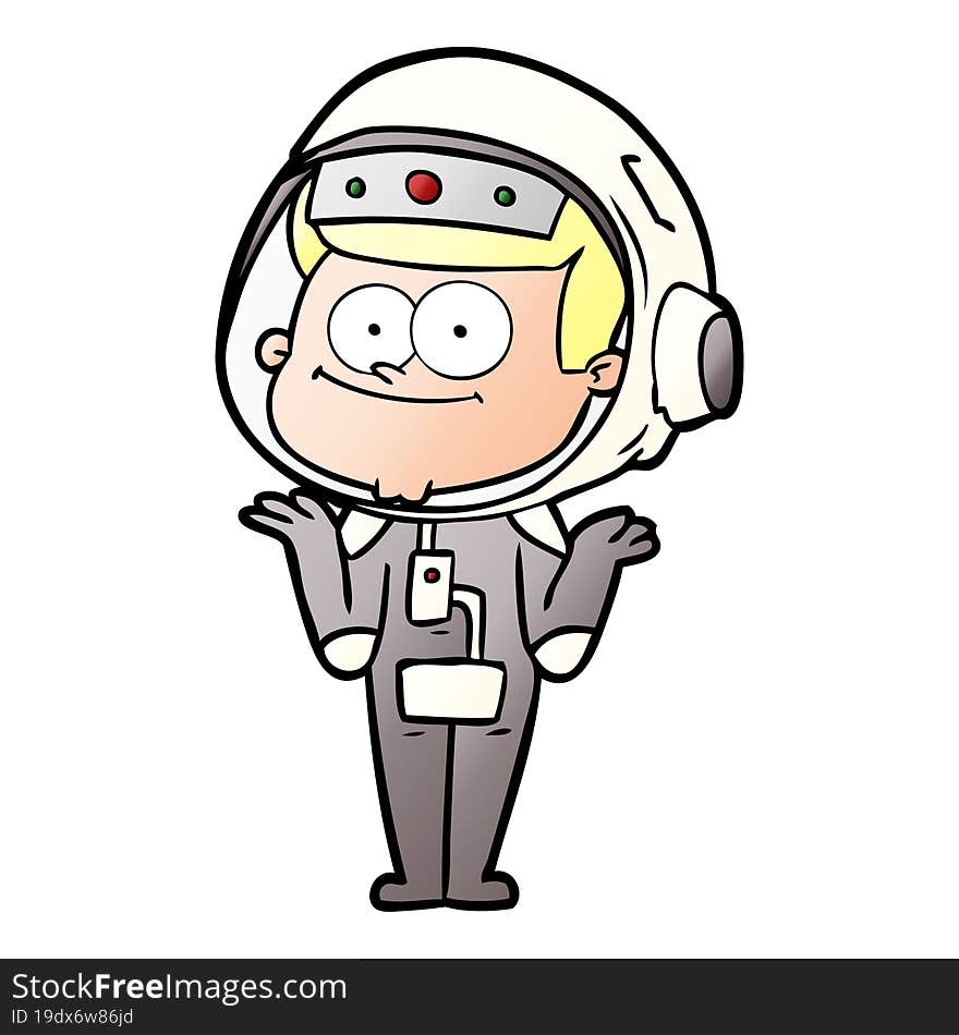 happy astronaut cartoon. happy astronaut cartoon