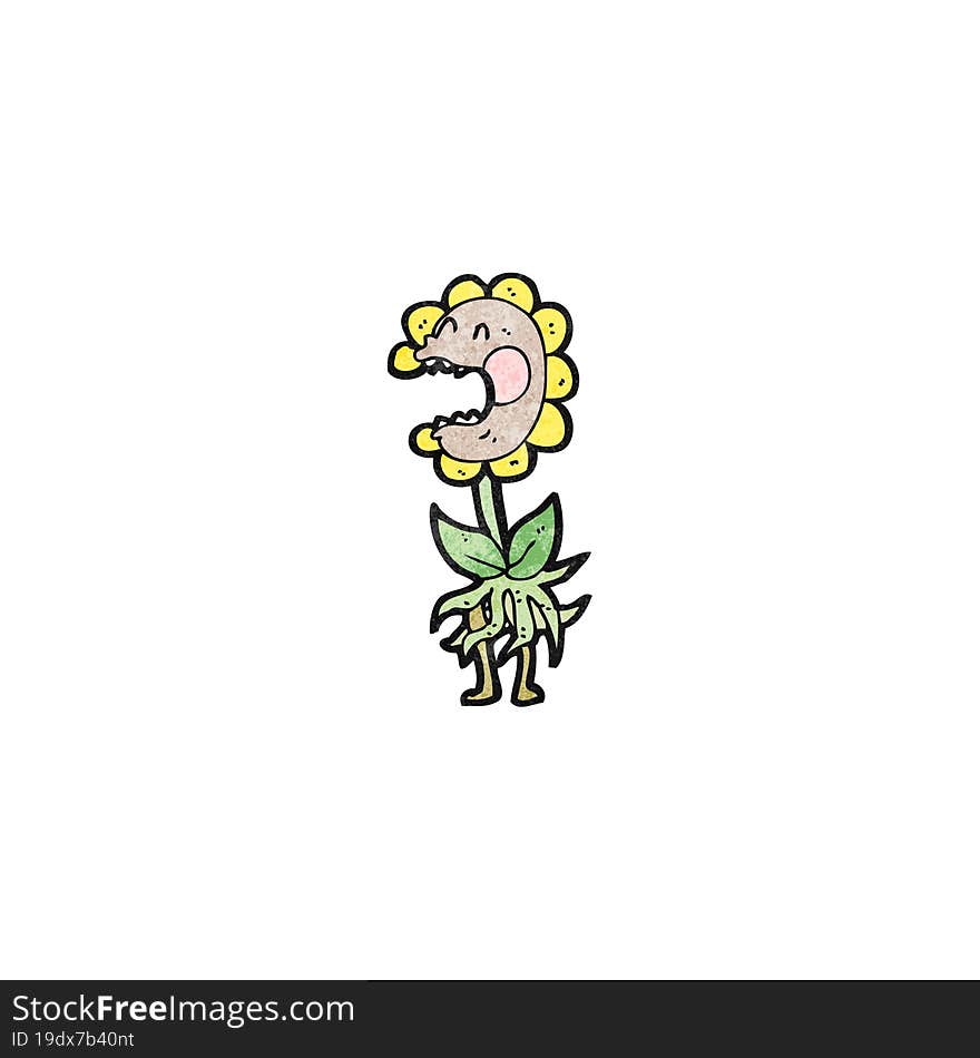 Cartoon Carnivorous Flower