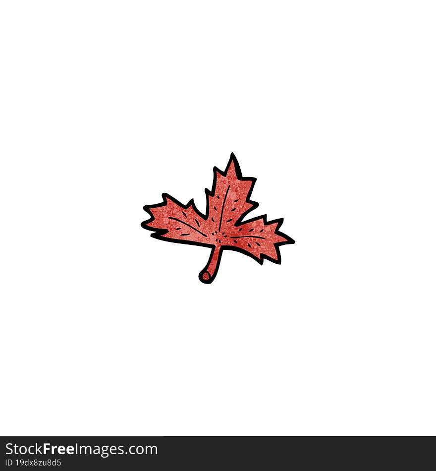 cartoon red leaf