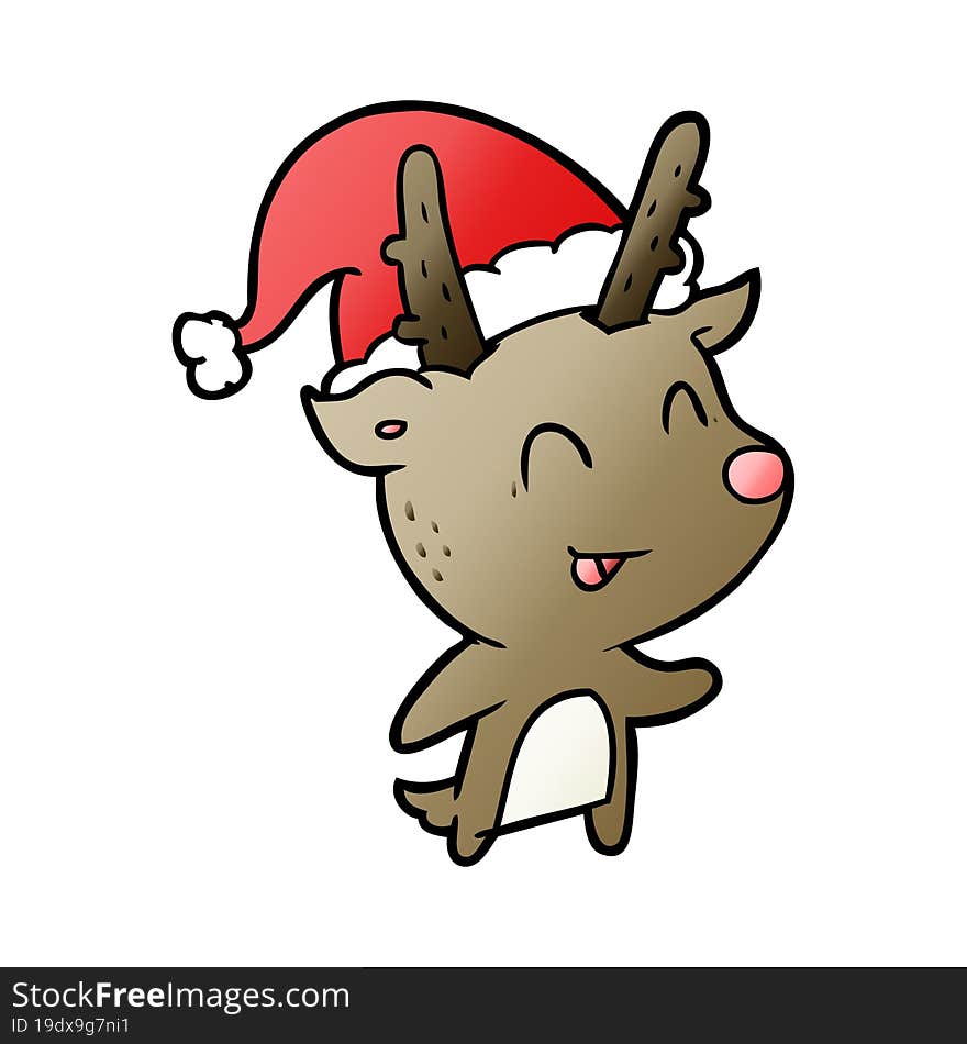 cartoon christmas reindeer. cartoon christmas reindeer