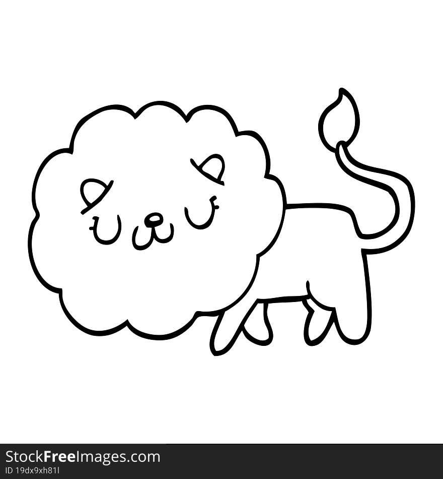 Cartoon Lion