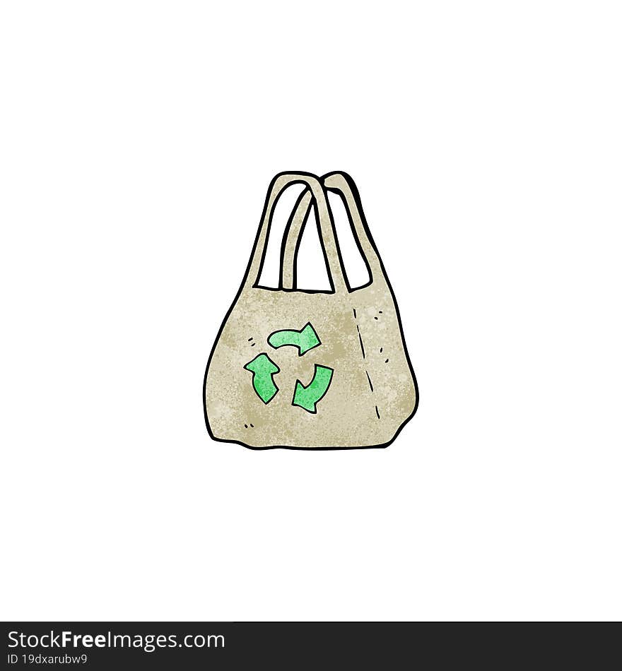 reusable bag cartoon