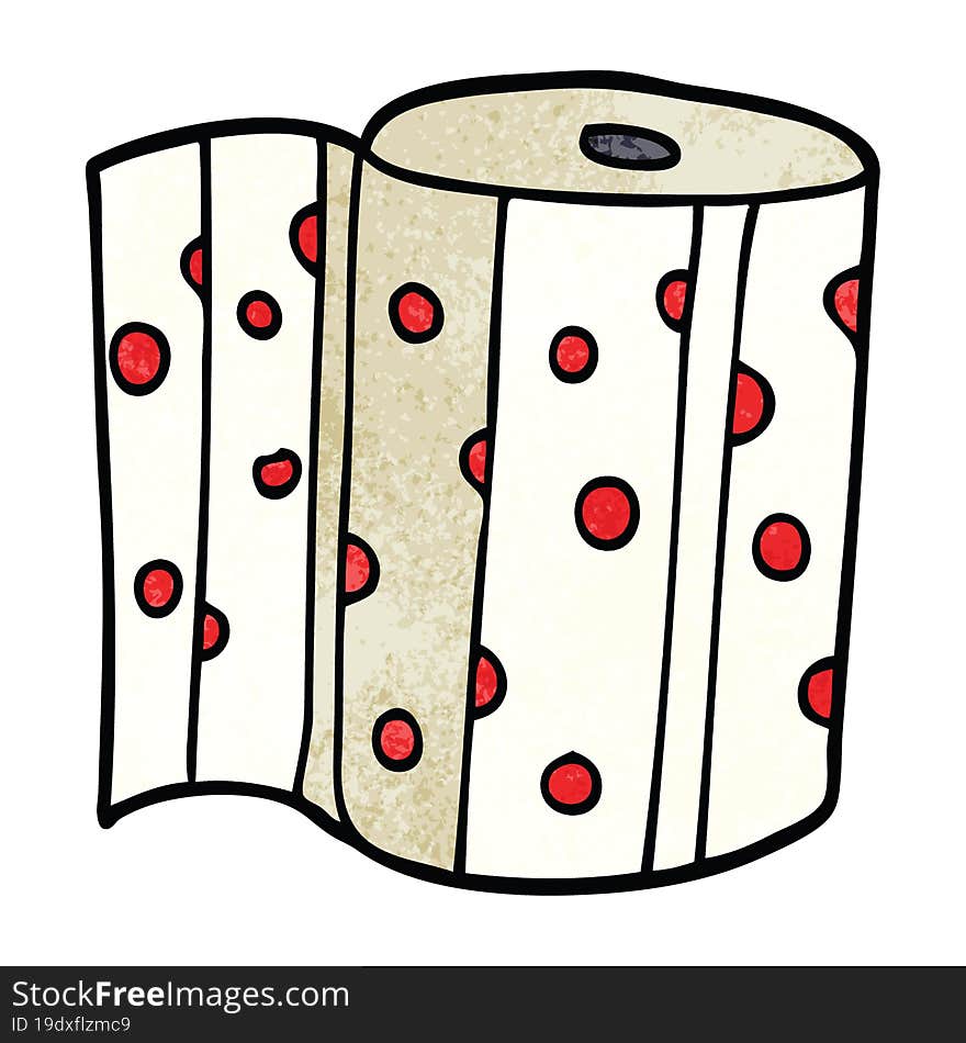 Cartoon Doodle Kitchen Roll