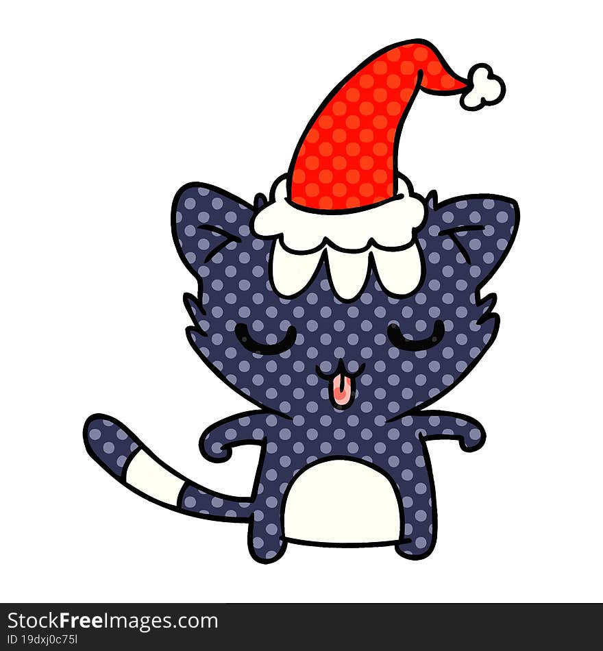 Christmas Cartoon Of Kawaii Cat