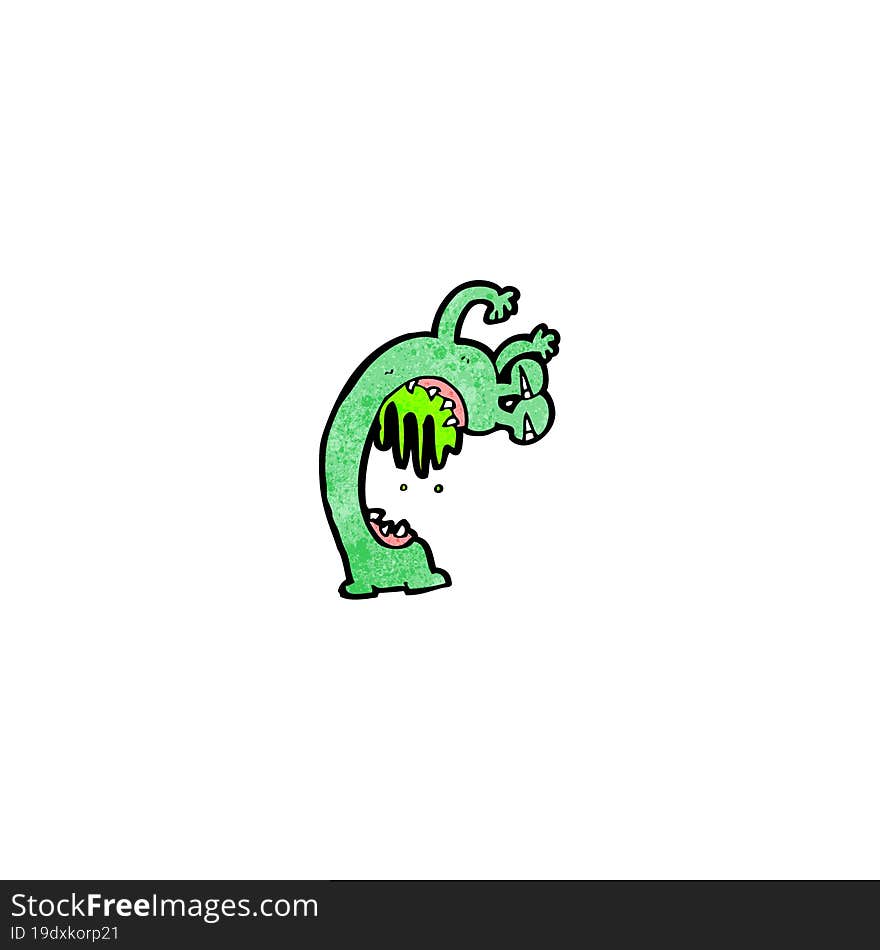 cartoon monster