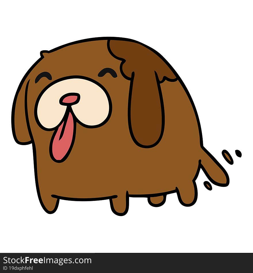 Cartoon Kawaii Of A Cute Dog