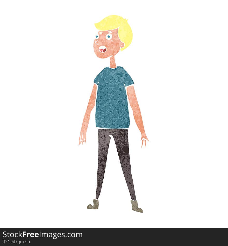 Cartoon Stressed Man