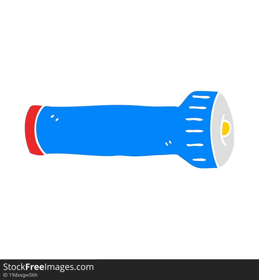 flat color style cartoon torch