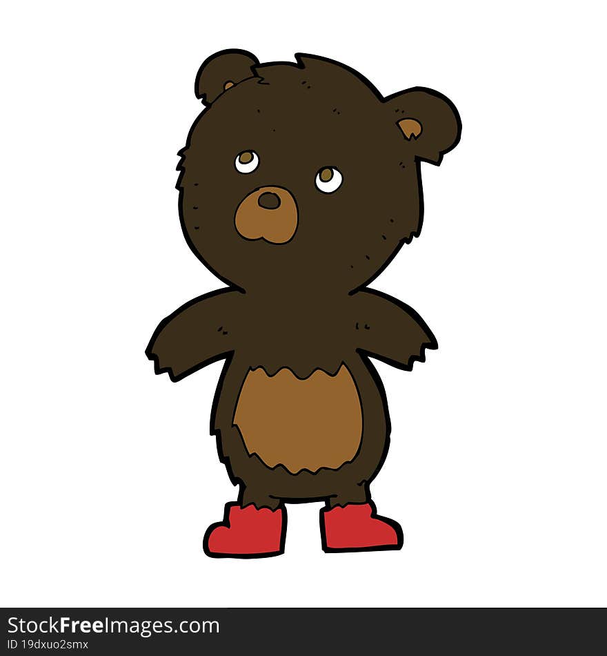 cartoon cute little bear