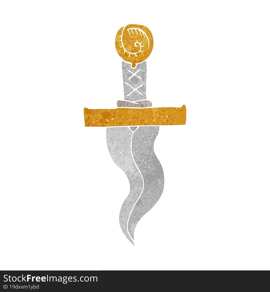 cartoon dagger