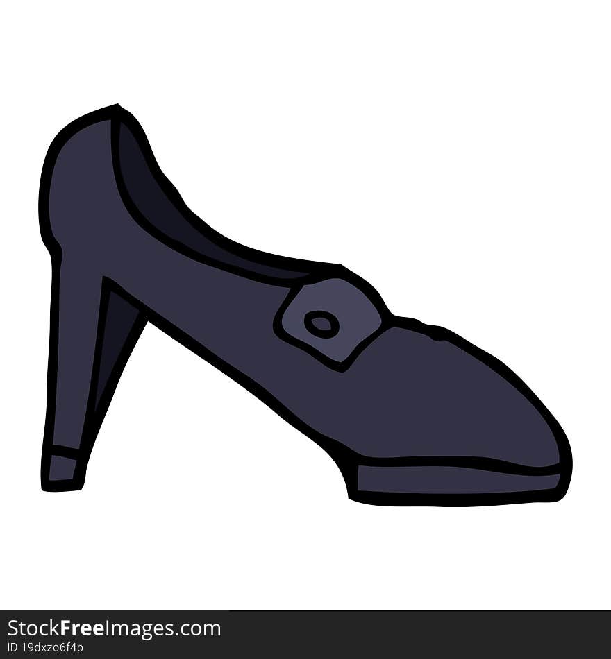 cartoon doodle shoe