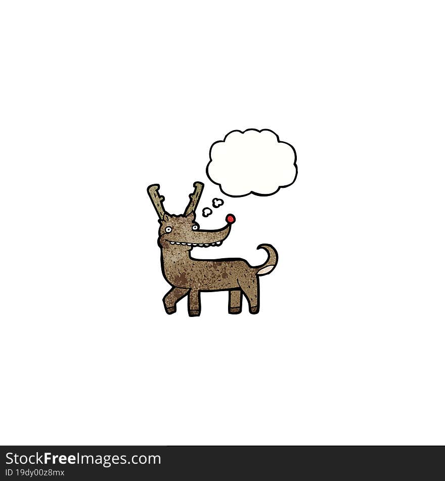 funny cartoon reindeer