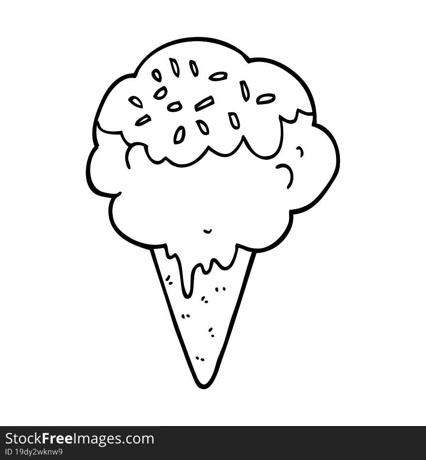 cartoon ice cream