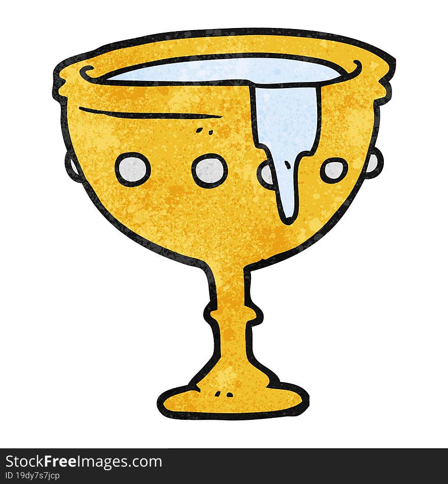 Textured Cartoon Medieval Cup