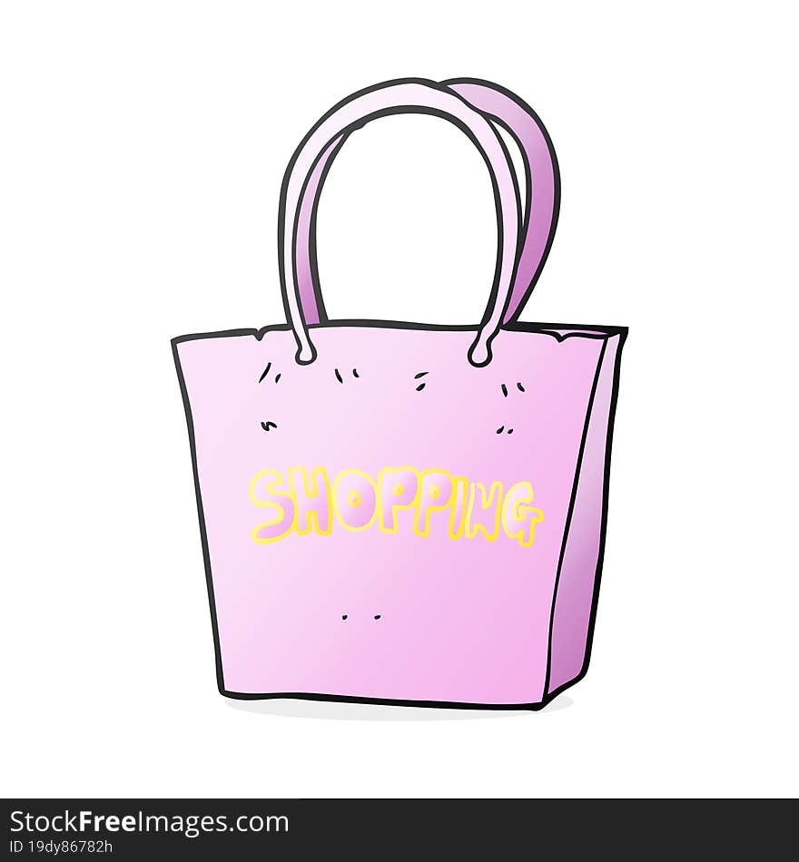 cartoon shopping bag