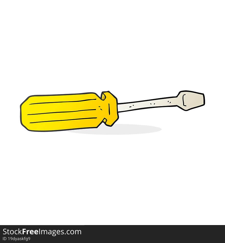 cartoon screwdriver