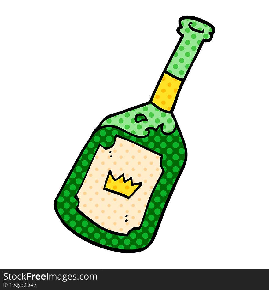 cartoon doodle alcoholic drink