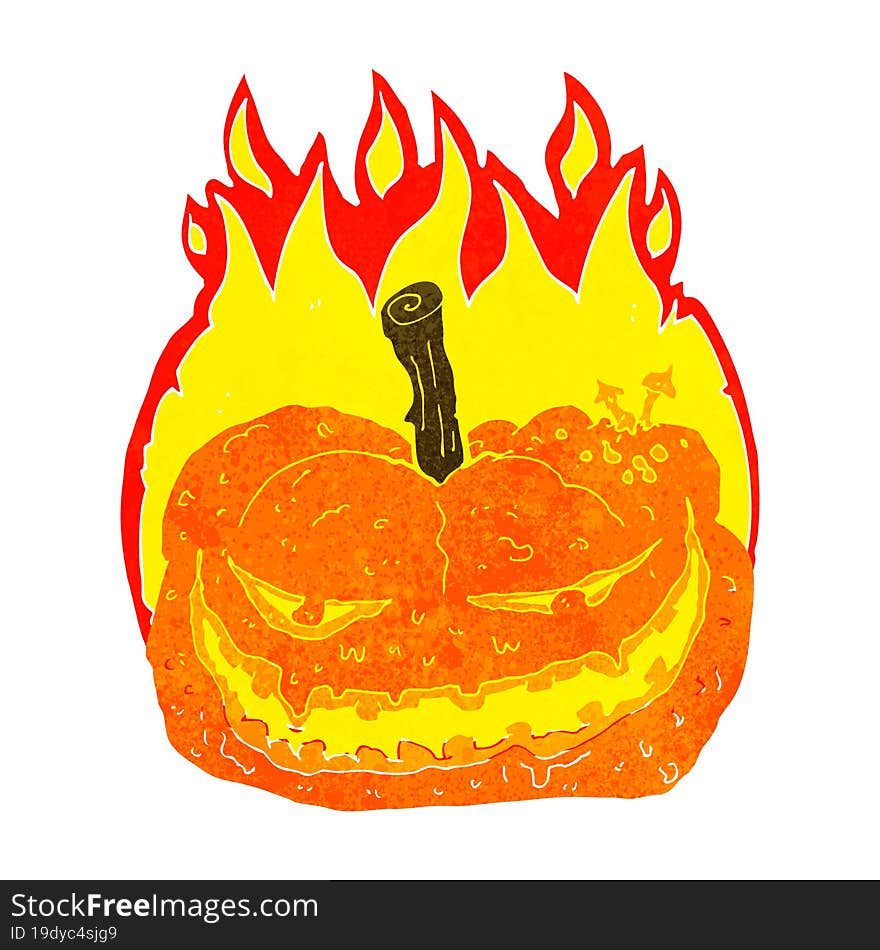 cartoon halloween pumpkin